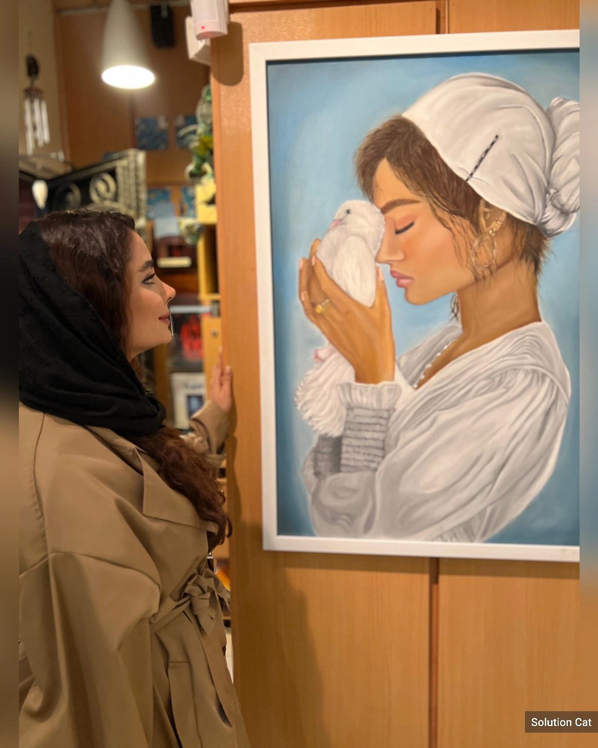 تابلو رنگ روغن دختر